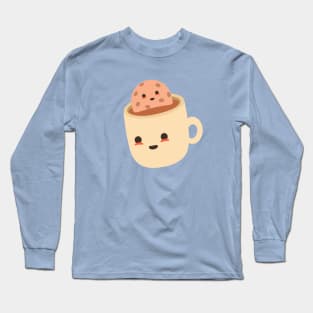 Cookie in a chocolate milk bath Long Sleeve T-Shirt